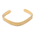 Gold-plated bangle bracelet, 'Golden Snake' - Handmade Gold-Plated Bangle Bracelet from Bali thumbail