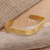 Gold-plated bangle bracelet, 'Golden Snake' - Handmade Gold-Plated Bangle Bracelet from Bali (image 2b) thumbail