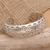 Sterling silver cuff bracelet, 'Sparkling Lotus' - Openwork Sterling Silver Cuff Bracelet from Bali (image 2c) thumbail