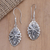 Sterling silver dangle earrings, 'Hidden Creature' - Sterling Silver Dragonfly Dangle Earrings (image 2) thumbail