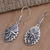 Sterling silver dangle earrings, 'Hidden Creature' - Sterling Silver Dragonfly Dangle Earrings (image 2b) thumbail