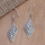 Sterling silver dangle earrings, 'Anywhere, Anytime' - Handcrafted Sterling Silver Dangle Earrings (image 2) thumbail