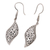 Sterling silver dangle earrings, 'Anywhere, Anytime' - Handcrafted Sterling Silver Dangle Earrings (image 2c) thumbail