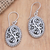 Sterling silver dangle earrings, 'Perfect Strangers' - Hand Crafted Sterling Silver Dangle Earrings
