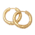 Gold-plated hoop earrings, 'Endless in Gold' - Handcrafted Gold-Plated Hoop Earrings from Bali (image 2c) thumbail