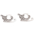 Sterling silver hoop earrings, 'Santa's Sleigh' - Sterling Silver Sleigh-Motif Hoop Earrings (image 2c) thumbail