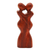 Wood statuette, 'Anniversary Embrace' - Original Wood Sculpture Hand Carved in Indonesia thumbail