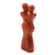 Wood statuette, 'Anniversary Embrace' - Original Wood Sculpture Hand Carved in Indonesia (image 2b) thumbail