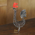 Estatuilla de hierro, 'Pollo de primavera' - Estatuilla de pollo de hierro forjado hecha a mano