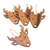 Wood ornaments, 'Simple Reindeer' (set of 4) - Artisan Crafted Reindeer Ornaments (Set of 4) (image 2c) thumbail
