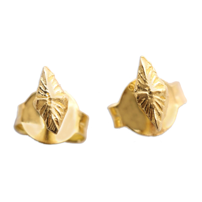 Gold-Plated Star-Motif Stud Earrings