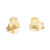 Gold-plated stud earrings, 'Golden Door' - Handcrafted Gold-Plated Stud Earrings