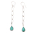 Sterling silver dangle earrings, 'Fresh Air' - Sterling Silver and Resin Dangle Earrings