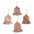 Wood ornaments, 'Merry Bells' (set of 4) - Handmade Wooden Bell Ornaments (Set of 4) (image 2a) thumbail