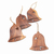 Wood ornaments, 'Merry Bells' (set of 4) - Handmade Wooden Bell Ornaments (Set of 4) (image 2b) thumbail