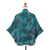Batik rayon kimono jacket, 'Emerald Ocean' - Handmade Batik Rayon Kimono Jacket (image 2c) thumbail