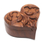 Wood puzzle box, 'Cross My Heart' - Suar Wood Heart-Motif Puzzle Box (image 2a) thumbail
