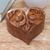 Wood puzzle box, 'Cross My Heart' - Suar Wood Heart-Motif Puzzle Box (image 2b) thumbail