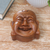 Wood puzzle box, 'Laughing Buddha' - Hand Made Suar Wood Puzzle Box (image 2) thumbail