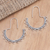 Sterling silver drop earrings, 'Thorn Patch' - Hand Made Sterling Silver Drop Earrings thumbail