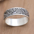 Sterling silver band ring, 'Little Wonder' - Hand Crafted Sterling Silver Band Ring (image 2) thumbail