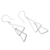 Sterling silver dangle earrings, 'Silver Playground' - Sterling Silver Triangle Dangle Earrings (image 2c) thumbail