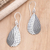 Sterling silver dangle earrings, 'Majestic Lights' - Hand Crafted Sterling Silver Dangle Earrings (image 2) thumbail