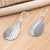 Sterling silver dangle earrings, 'Majestic Lights' - Hand Crafted Sterling Silver Dangle Earrings (image 2b) thumbail