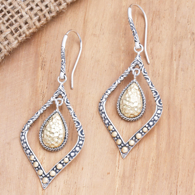 Gold-accented dangle earrings, Eternal City