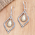 Gold-accented dangle earrings, 'Eternal City' - Hand Crafted Gold-Accented Dangle Earrings thumbail