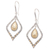 Gold-accented dangle earrings, 'Eternal City' - Hand Crafted Gold-Accented Dangle Earrings