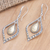 Gold-accented dangle earrings, 'Eternal City' - Hand Crafted Gold-Accented Dangle Earrings (image 2b) thumbail