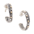 Gold-accented half-hoop earrings, 'Flashing Lights' - Gold-Accented Half-Hoop Earrings from Bali (image 2a) thumbail