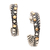 Gold-accented half-hoop earrings, 'Flashing Lights' - Gold-Accented Half-Hoop Earrings from Bali (image 2c) thumbail