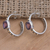 Gold-accented amethyst half-hoop earrings, 'Marquee Lights' - Gold-Accented Amethyst Half-Hoop Earrings (image 2c) thumbail