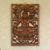 Wood relief panel, 'Adisakhti Shiva' - Handcrafted Suar Wood Relief Panel