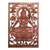 Holzreliefplatte, „Adisakhti Shiva“ – Handgefertigte Suar-Holzreliefplatte