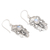 Rainbow moonstone dangle earrings, 'Night Reflection' - Rainbow Moonstone and Sterling Silver Dangle Earrings (image 2c) thumbail