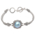 Cultured pearl pendant bracelet, 'Royal Treasure' - Cultured Pearl and Sterling Silver Bracelet (image 2a) thumbail