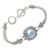 Cultured pearl pendant bracelet, 'Royal Treasure' - Cultured Pearl and Sterling Silver Bracelet (image 2c) thumbail
