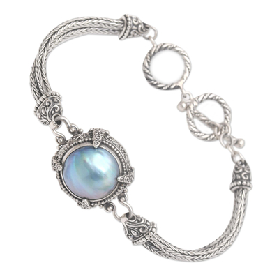 pulsera con colgante de perlas cultivadas - Pulsera de Perlas Cultivadas y Plata de Ley