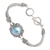 Cultured pearl pendant bracelet, 'Royal Treasure' - Cultured Pearl and Sterling Silver Bracelet (image 2d) thumbail
