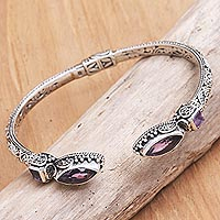 Featured review for Amethyst cuff bracelet, Shimmering Palace