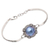 Cultured freshwater pearl pendant bracelet, 'Glowing Crown' - Cultured Freshwater Pearl Pendant Bracelet