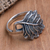 Sterling silver cocktail ring, 'Autumnal Melody' - Sterling Silver Leaf-Motif Cocktail Ring