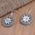 Sterling silver dangle earrings, 'Change in the Air' - Handmade Sterling Silver Dangle Earrings (image 2b) thumbail