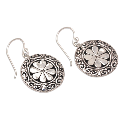 Sterling silver dangle earrings, 'Change in the Air' - Handmade Sterling Silver Dangle Earrings