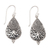 Sterling silver dangle earrings, 'Same Day' - Hand Crafted Sterling Silver Dangle Earrings thumbail