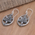 Sterling silver dangle earrings, 'Miracle Flower' - Handcrafted Sterling Silver Dangle Earrings
