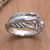 Men's sterling silver cocktail ring, 'Lobster Coast' - Hand Crafted Sterling Silver Lobster Ring (image 2) thumbail